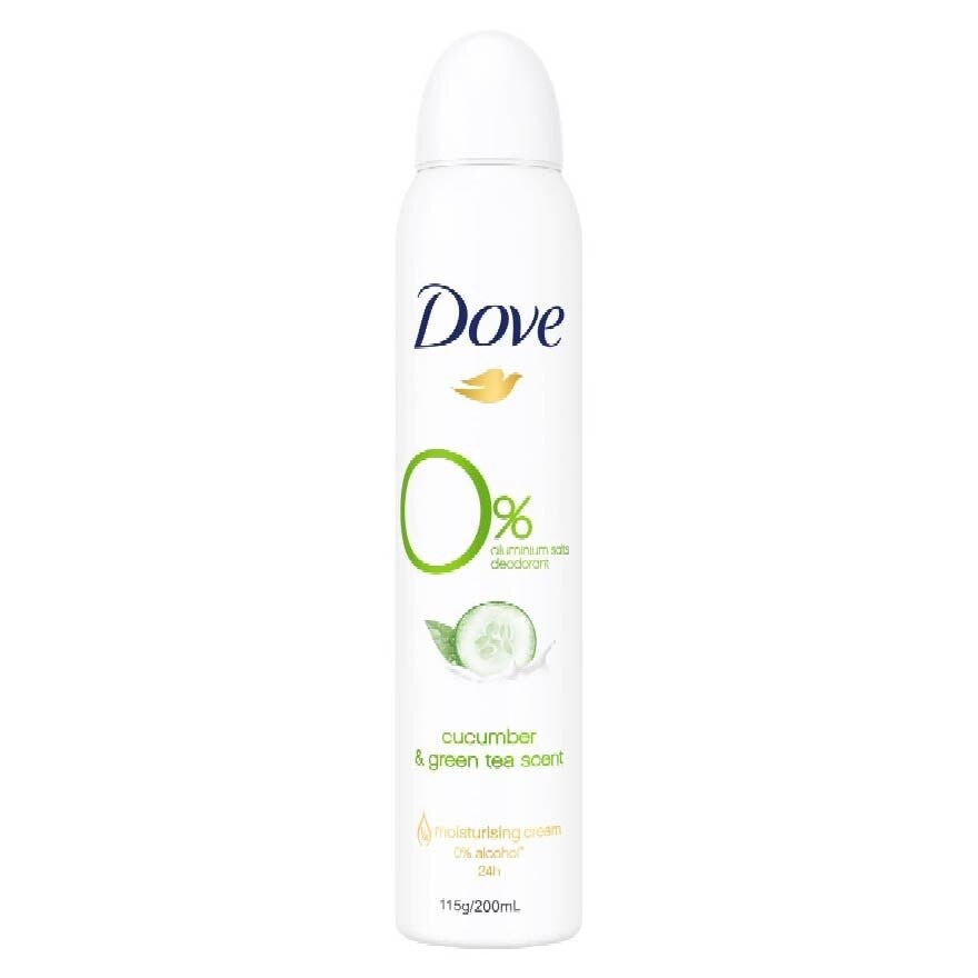 Dove 0% aluminium salts deodorant (Cucumber & Green Tea scent) 200ml