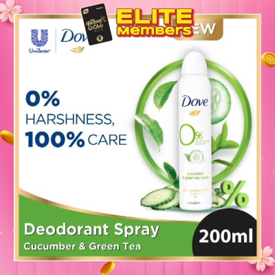DOVE Dove 0% aluminium salts deodorant (Cucumber & Green Tea scent) 200ml