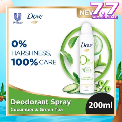 DOVE Dove 0% aluminium salts deodorant (Cucumber & Green Tea scent) 200ml