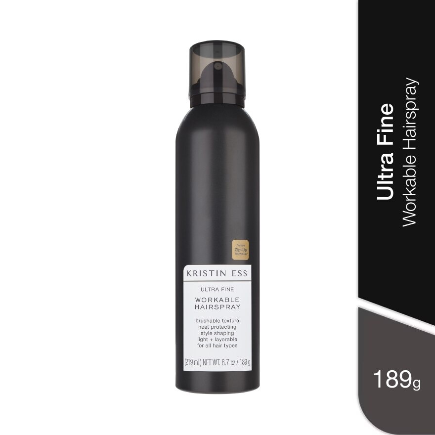 Ultra Fine Workable Hairspray (Heat Protecting, Brushable Texture & For All Hair Types) 219ml