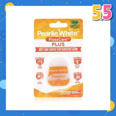 PEARLIE WHITE® FlossCare Plus PTFE Mint Dental Floss 50m