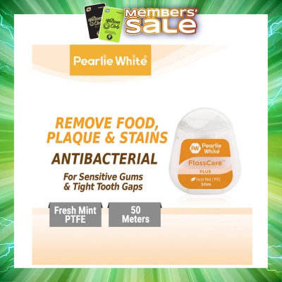 PEARLIE WHITE® - FlossCare Plus PTFE Mint Dental Floss 50m