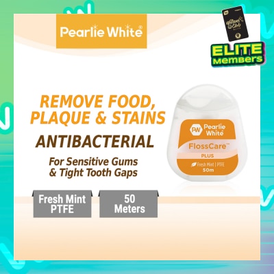 PEARLIE WHITE® FlossCare Plus PTFE Mint Dental Floss 50m