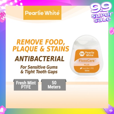 PEARLIE WHITE® FlossCare Plus PTFE Mint Dental Floss 50m