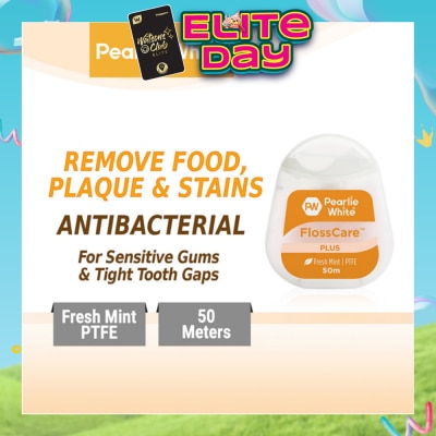 PEARLIE WHITE® - FlossCare Plus PTFE Mint Dental Floss 50m
