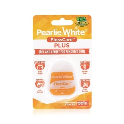 PEARLIE WHITE® FlossCare Plus PTFE Mint Dental Floss 50m