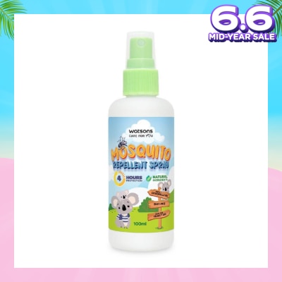 WATSONS Mosquito Repellent Spray (4 Hours Protection, Natural Ingredients, Deet Free) 100ml
