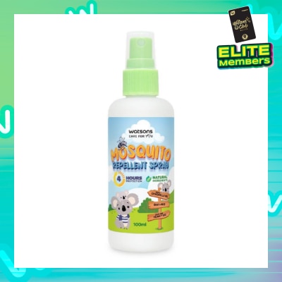 WATSONS Mosquito Repellent Spray (4 Hours Protection, Natural Ingredients, Deet Free) 100ml