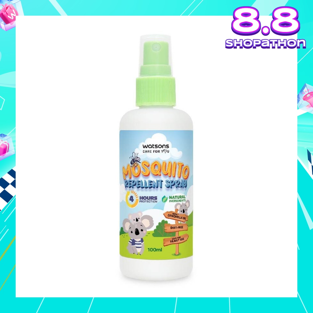 Mosquito Repellent Spray (4 Hours Protection, Natural Ingredients, Deet Free) 100ml