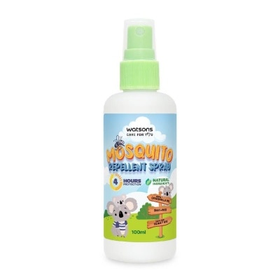 WATSONS Mosquito Repellent Spray (4 Hours Protection, Natural Ingredients, Deet Free) 100ml