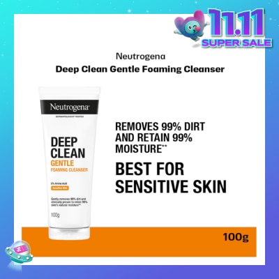 NEUTROGENA Deep Clean Gentle Foaming Cleanser (For All Skin Types) 100g