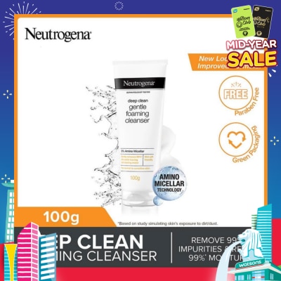 NEUTROGENA Deep Clean Gentle Foaming Cleanser (For All Skin Types) 100g
