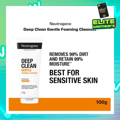 NEUTROGENA Deep Clean Gentle Foaming Cleanser (For All Skin Types) 100g