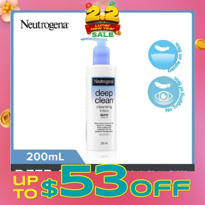 NEUTROGENA Deep Clean Cleansing Lotion (Removes All Types Of Make-Up Even Accumulated Skin Impurities) 200ml