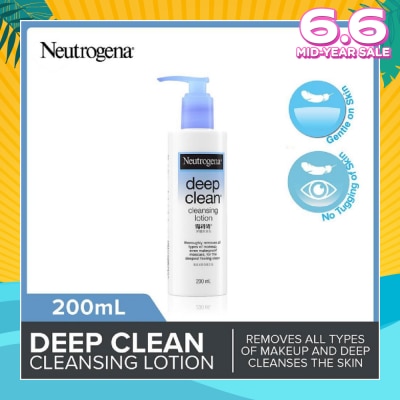 NEUTROGENA Deep Clean Cleansing Lotion (Removes All Types Of Make-Up Even Accumulated Skin Impurities) 200ml