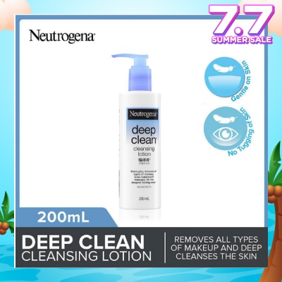 NEUTROGENA Deep Clean Cleansing Lotion (Removes All Types Of Make-Up Even Accumulated Skin Impurities) 200ml