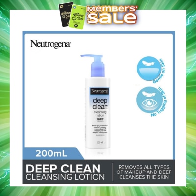 NEUTROGENA - Deep Clean Cleansing Lotion (Removes All Types Of Make-Up Even Accumulated Skin Impurities) 200ml