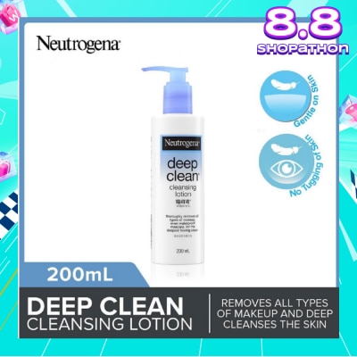 NEUTROGENA Deep Clean Cleansing Lotion (Removes All Types Of Make-Up Even Accumulated Skin Impurities) 200ml