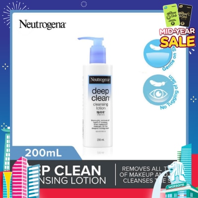 NEUTROGENA Deep Clean Cleansing Lotion (Removes All Types Of Make-Up Even Accumulated Skin Impurities) 200ml