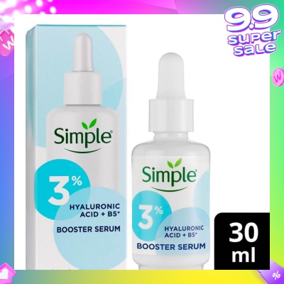 SIMPLE Booster Serum 3% Hyaluronic Acid And B5 (Make Dry Skin And Sensitive Skin Instantly Softer) 30ml