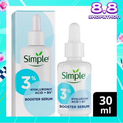 SIMPLE Booster Serum 3% Hyaluronic Acid And B5 (Make Dry Skin And Sensitive Skin Instantly Softer) 30ml