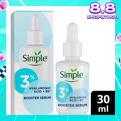 SIMPLE Booster Serum 3% Hyaluronic Acid And B5 (Make Dry Skin And Sensitive Skin Instantly Softer) 30ml