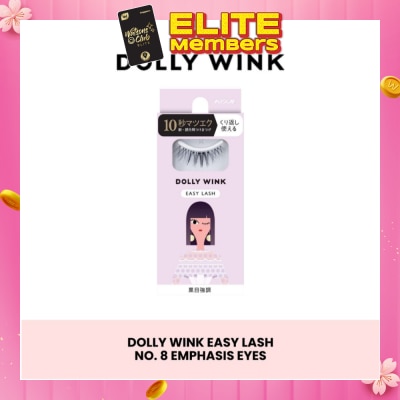 DOLLY WINK Easy Lash 08 Emphasis Eyes (Center Lash) 1 Pair