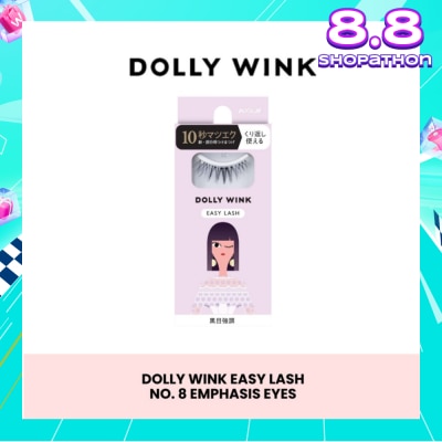 DOLLY WINK Easy Lash 08 Emphasis Eyes (Center Lash) 1 Pair
