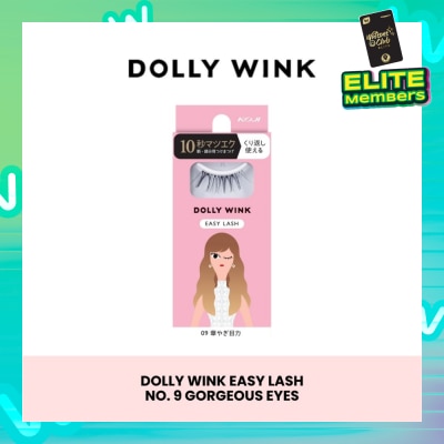 DOLLY WINK Easy Lash 09 Gorgeous Eyes (Tail Lash) 1 Pair