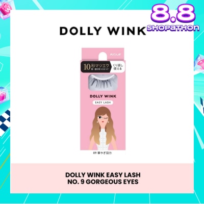 DOLLY WINK Easy Lash 09 Gorgeous Eyes (Tail Lash) 1 Pair