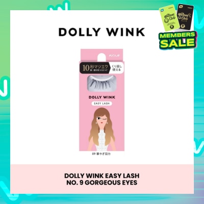 DOLLY WINK Easy Lash 09 Gorgeous Eyes (Tail Lash) 1 Pair