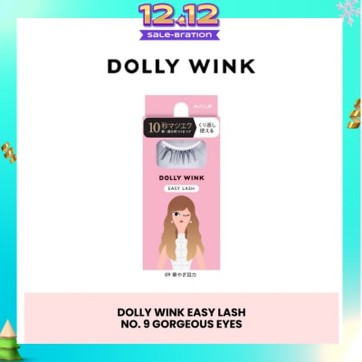DOLLY WINK Easy Lash 09 Gorgeous Eyes (Tail Lash) 1 Pair