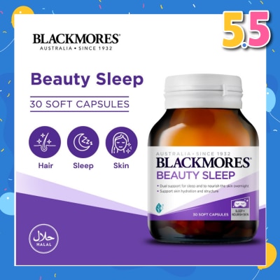 BLACKMORES Beauty Sleep Soft Capsule (Support Good Sleep + Skin Hydration) 30s