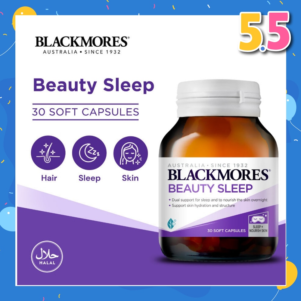 Beauty Sleep Soft Capsule (Support Good Sleep + Skin Hydration) 30s