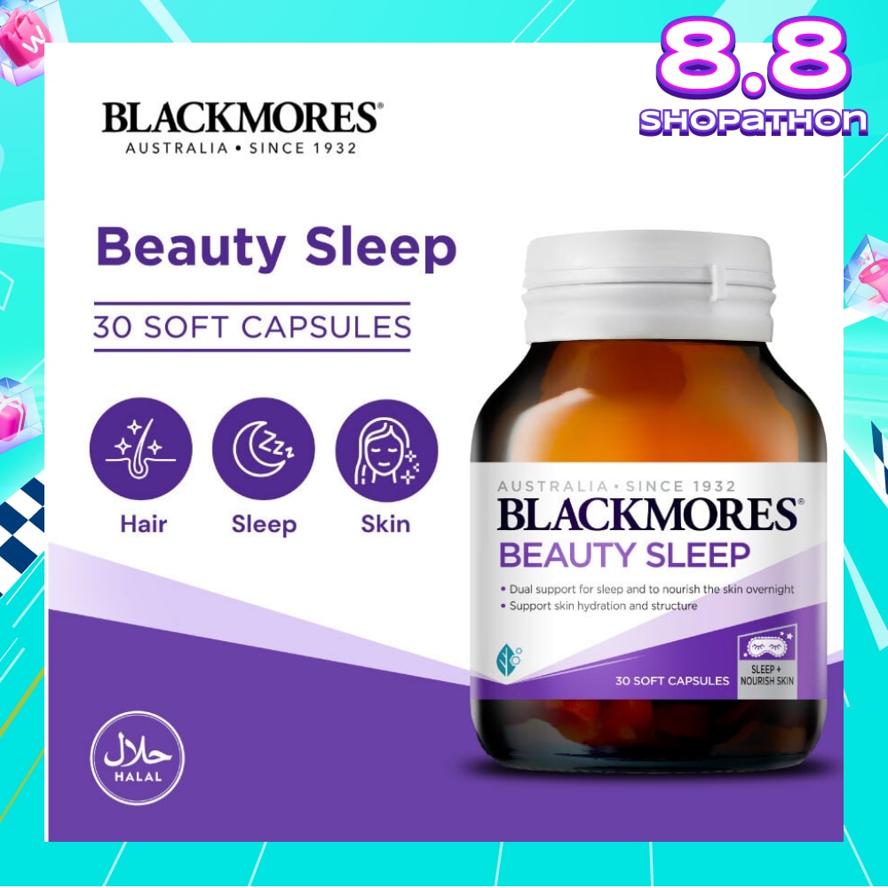 Beauty Sleep Soft Capsule (Support Good Sleep + Skin Hydration) 30s