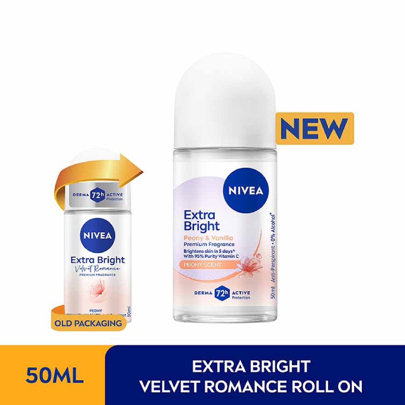 Velvet Romance RO (Contains With 10X Vitamin C For Bright And Silky Smooth Underarms And Lasting Premium Perfumed Fragrance) 50ml