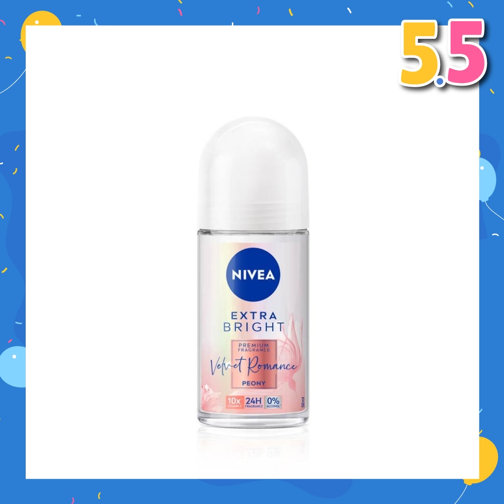 Velvet Romance RO (Contains With 10X Vitamin C For Bright And Silky Smooth Underarms And Lasting Premium Perfumed Fragrance) 50ml