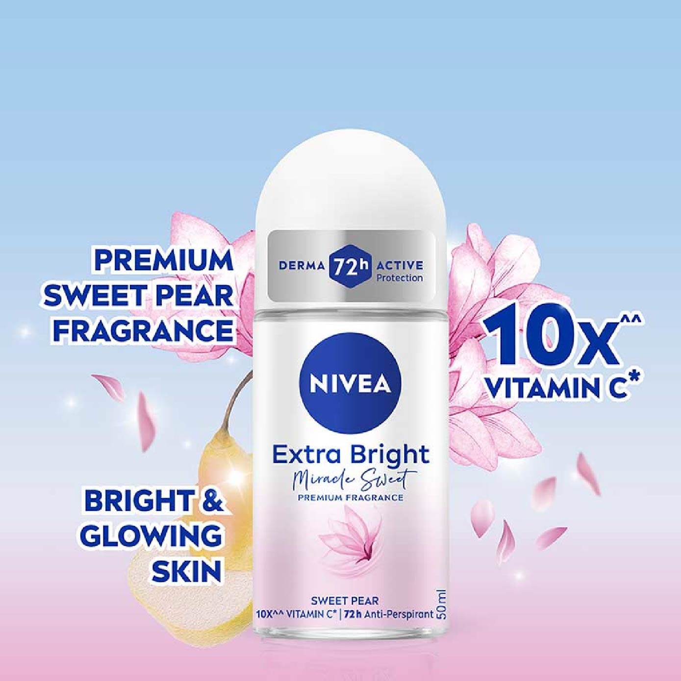 Miracle Sweet RO (Contains With 10X Vitamin C For Bright And Silky Smooth Underarms And Lasting Premium Perfumed Fragrance) 50ml