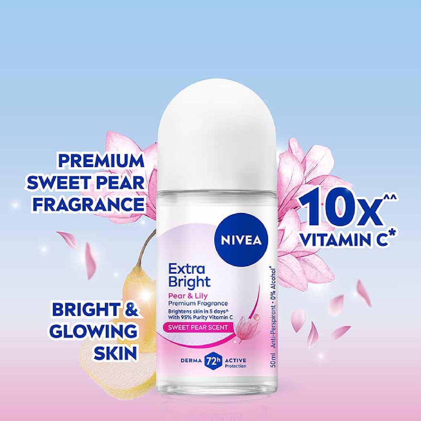 Miracle Sweet RO (Contains With 10X Vitamin C For Bright And Silky Smooth Underarms And Lasting Premium Perfumed Fragrance) 50ml