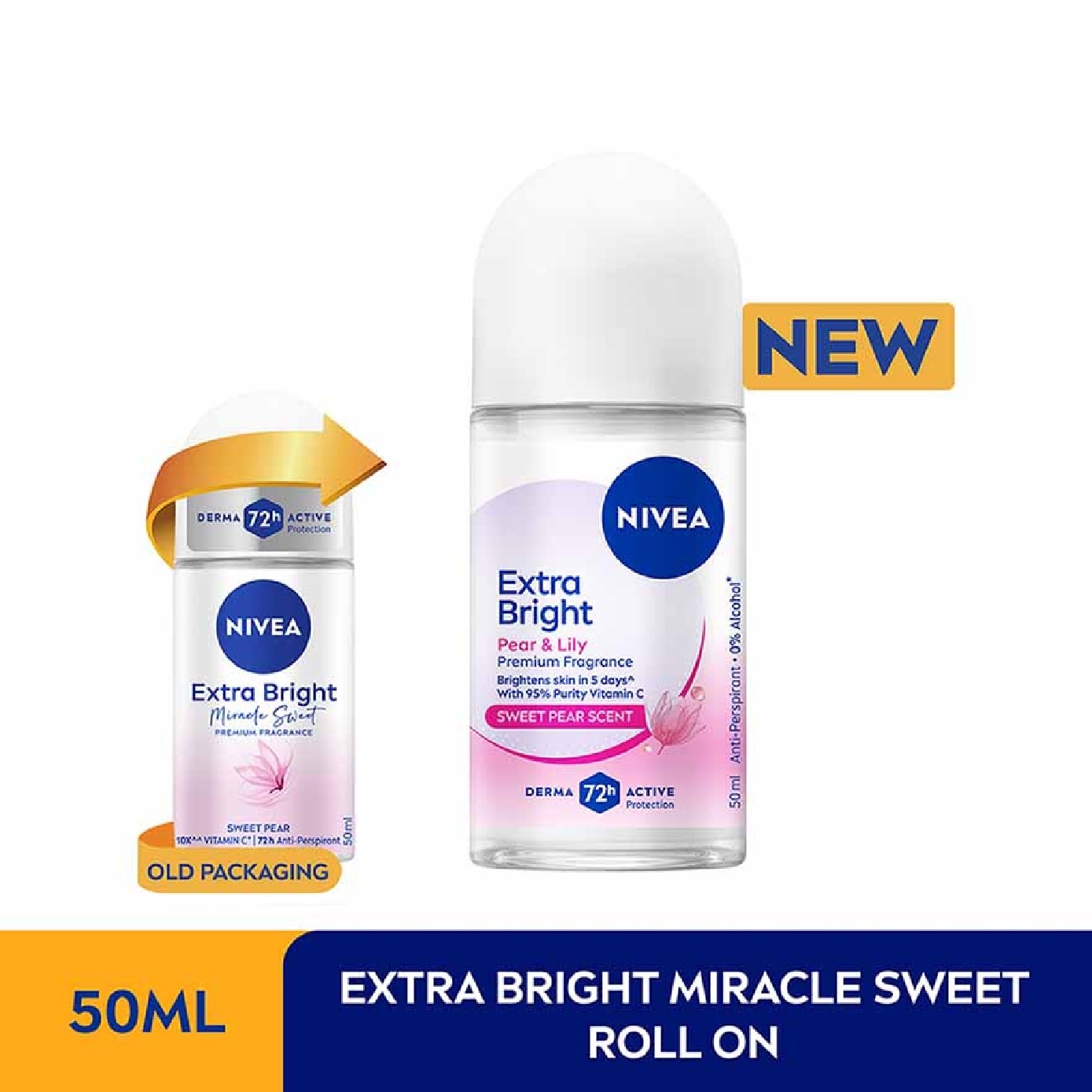 Miracle Sweet RO (Contains With 10X Vitamin C For Bright And Silky Smooth Underarms And Lasting Premium Perfumed Fragrance) 50ml