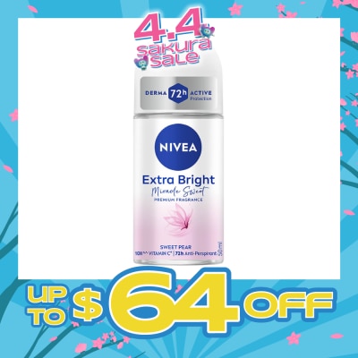 NIVEA - Miracle Sweet RO (Contains With 10X Vitamin C For Bright And Silky Smooth Underarms And Lasting Premium Perfumed Fragrance) 50ml