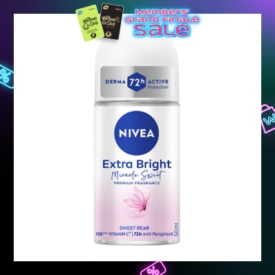 NIVEA Miracle Sweet RO (Contains With 10X Vitamin C For Bright And Silky Smooth Underarms And Lasting Premium Perfumed Fragrance) 50ml