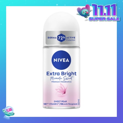 NIVEA Miracle Sweet RO (Contains With 10X Vitamin C For Bright And Silky Smooth Underarms And Lasting Premium Perfumed Fragrance) 50ml