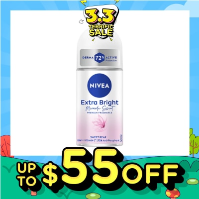 NIVEA Miracle Sweet RO (Contains With 10X Vitamin C For Bright And Silky Smooth Underarms And Lasting Premium Perfumed Fragrance) 50ml