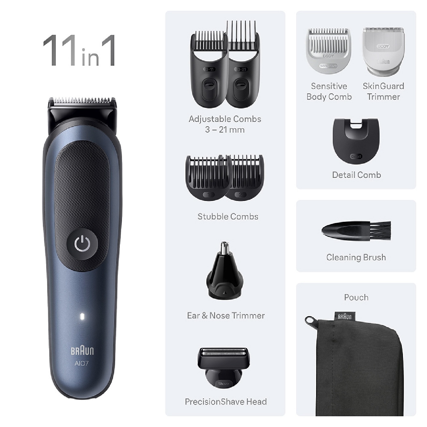 Series 7 AIO 7540 ProBlade 11-in-1 Multi Grooming Trimmer 1s