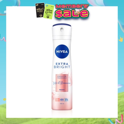 NIVEA - Velvet Romance Spray (Contains With 10X Vitamin C For Bright And Silky Smooth Underarms And Lasting Premium Perfumed Fragrance) 150ml