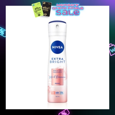 NIVEA Velvet Romance Spray (Contains With 10X Vitamin C For Bright And Silky Smooth Underarms And Lasting Premium Perfumed Fragrance) 150ml