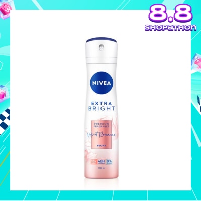 NIVEA Velvet Romance Spray (Contains With 10X Vitamin C For Bright And Silky Smooth Underarms And Lasting Premium Perfumed Fragrance) 150ml