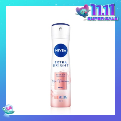 NIVEA Velvet Romance Spray (Contains With 10X Vitamin C For Bright And Silky Smooth Underarms And Lasting Premium Perfumed Fragrance) 150ml
