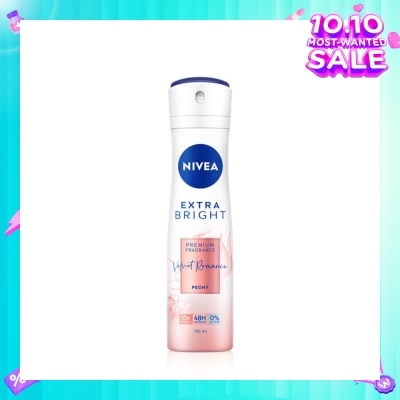 NIVEA Velvet Romance Spray (Contains With 10X Vitamin C For Bright And Silky Smooth Underarms And Lasting Premium Perfumed Fragrance) 150ml